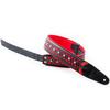 Straps 6cm ARMOUR RED RightOn! Guitar/Bass Strap, Wide, 100-150cm,