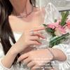 Princess On The Run Geometric Irregular Gem Necklace, Rich Woman'S Joy, 18K Gold Plated, Polygonal Zircon Bracelet