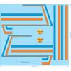 Peterbilt Cab Over ' Long Haul Lines' Decals - 1/25 - Water Decal - Waterslide, 1/25