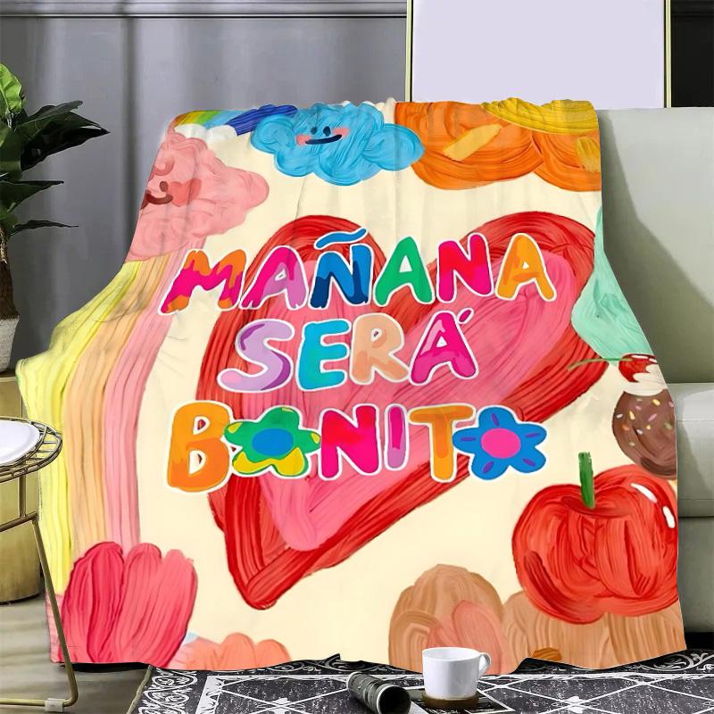 Karol G Manana Sera Bonito Printed Blanket Picnic Blankets Warm Blanket Soft and Comfortable Blanket Home Travel Birthday Gift