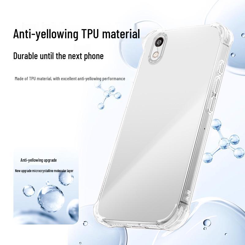 Compatible with Honor 8 Transparent Phone Case - Airbag Corners, Anti-Fall, TPU Material, Simple and Elegant Design.