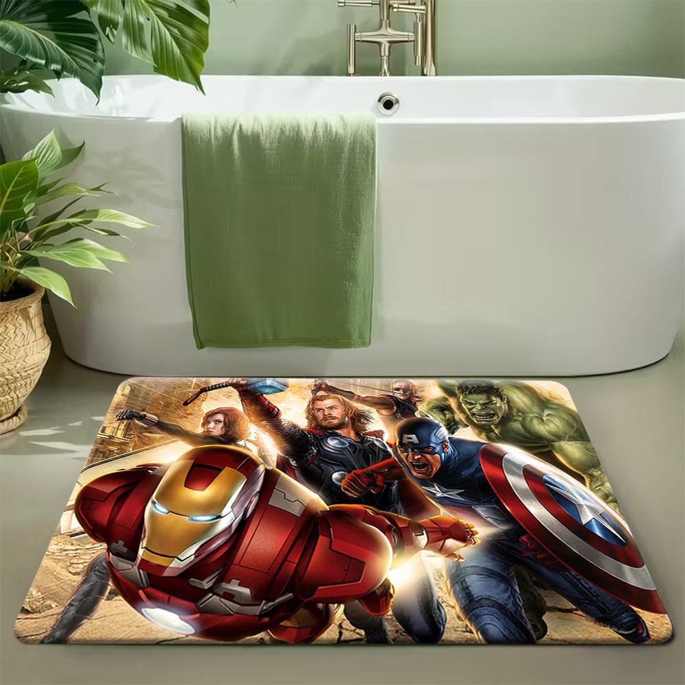 Authorized MARVEL, 1pc, Floor Mat, Designed with Themes of Superheroes And Classic Film Heroes, Available in Multiple Sizes, S
