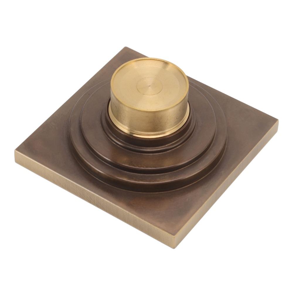 Copper Material Floor Drain Square Floor Strainer Durable Drain Strainer  Toilet