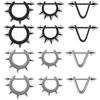 16G Surgical Steel Tapers Barbell Earrings Piercing Ear Hoop Cartilage Studs Lobe Helix Body Jewelry for Women Men-for Weddings