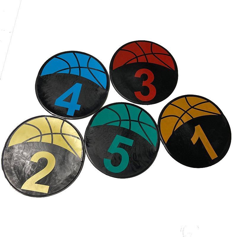 Digital Basketball Training Mark Disc - Round Flat Mat