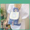 Cartoon Bunny Small Backpack With Drawstring Closure For Daily Outfits