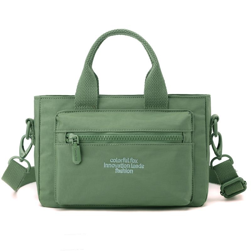 Female Crossbody New Fashionable Foreign Style Small Bag One Shoulder Hand Carry Nylon Small Satchel Cloth Bag