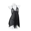 Night Fragrance Lace Erotic Lingerie: Sexy Plus Size See-Through Mesh Nightgown