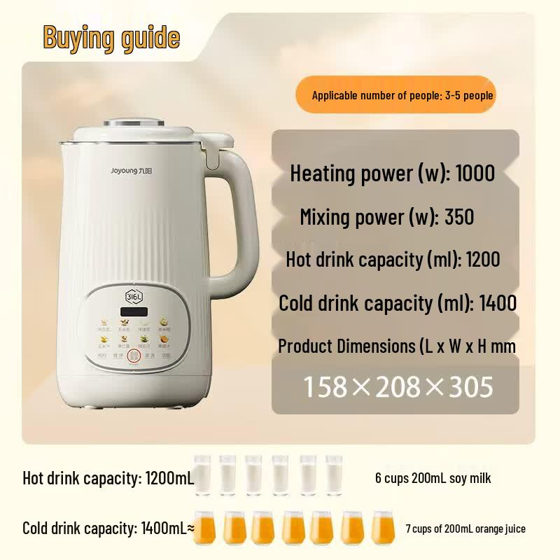Joyoung Automatic Multifunction Soy Milk Maker & Blender CN Plug (adapter Included)