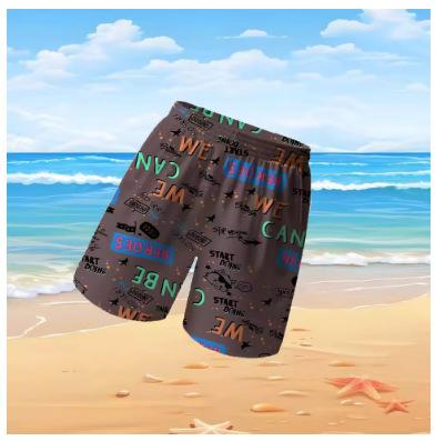 2025 new pants men s essential summer Hawaiian beach pants quick-drying lightweight comfortable swimming trunks shorts XS