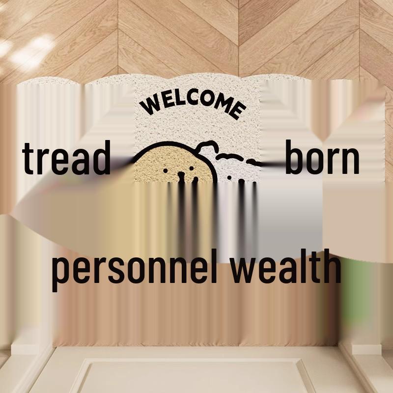 

Мультяшний Нековзкий Внутрішній Дверний Килимок - Обрізний, Скребок для Бруду та Грязі з Текстурою Шовкового Кільця для Вхідних Зон 60x90cm