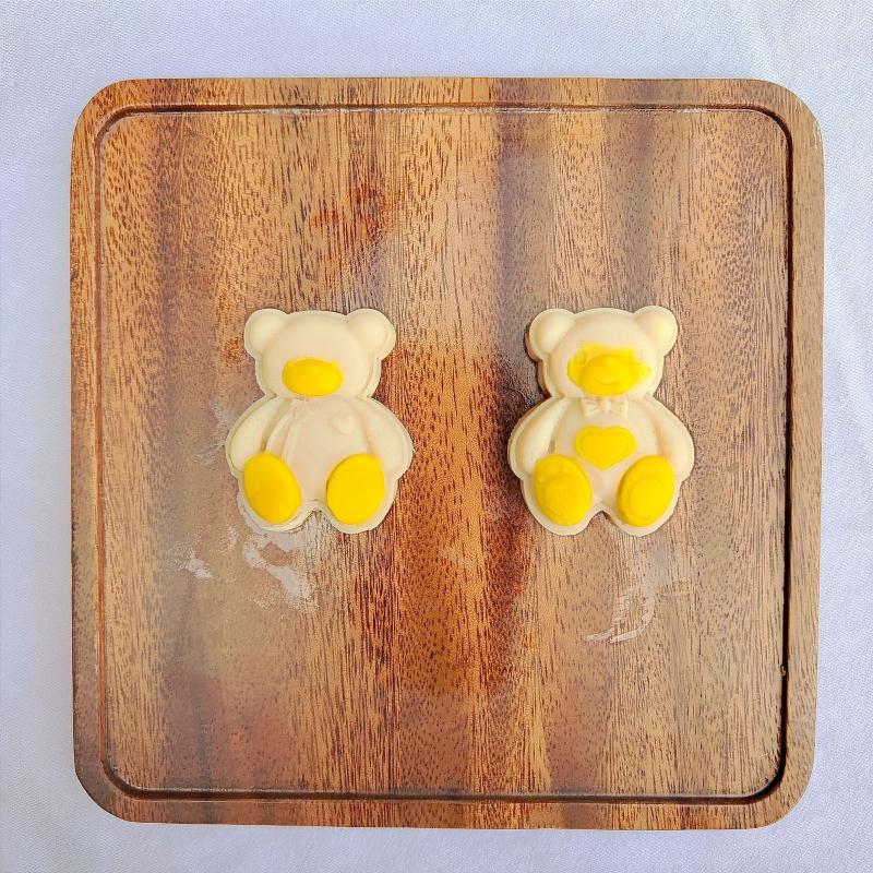 50g Cute Beer Shaped Pastry Moulds Mooncake Molds Mooncake Mould Hand Pressure Plastic Material Baking Accessories Tools