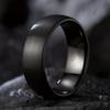 8Mm Black Stainless Steel Men'S Ring - Comfort Fit, Durable Perfect For Teens & Adults Stainless Steel Rings For Men