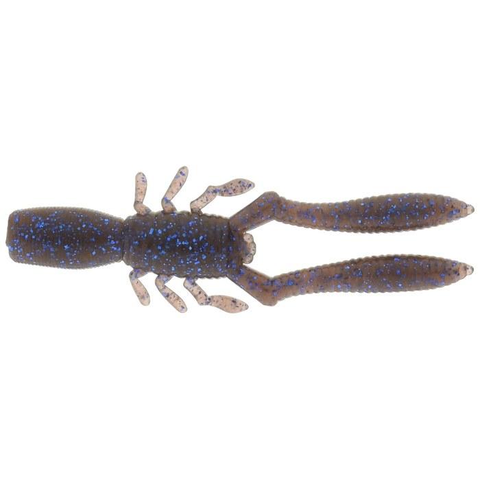 Megabass Worm Honshikomi Bottle Shrimp (3 inch) Cinnamon Blue Flake 38397 – 8 count