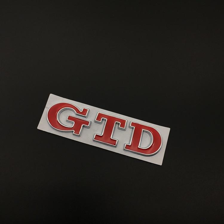 3D Metal GTD Logo Car Stickers Decals Front Hood Grill Emblem Badge for GTD Go-lf 2 4 5 6 7 8 R MK4 MK5 MK6 MK7 MK3 MK2