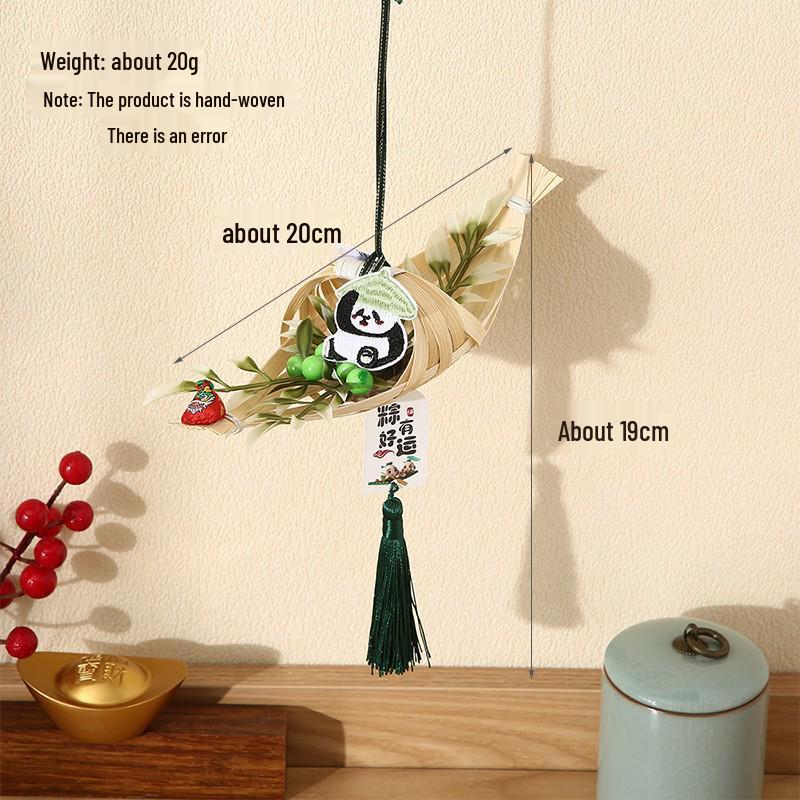 2026 Dragon Boat Festival Mugwort Fan Pendant & Indoor Sachet Bells for Door Handle and Decoration