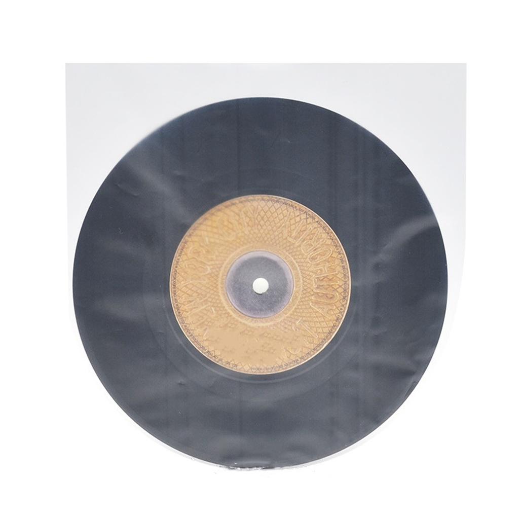 100Pcs Double-sided Record Protective Sleeves Flat Open Top Bag Cover for 7'' for Records Thicken Sleeve