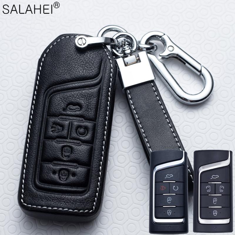 Genuine Leather Auto Key Fob Cover Case Key Fob Housing Protector Covers Fit For Gac Trumpchi Gs3 Gs4 Gs5 Gs7 Gs8 Gm8 Ga4 Gs5 Ga6 Gm6