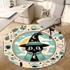 1pc Office Carpet Chair Mats Witchy Cat Illustration Perfect for Decorating Office Chairs, Living Rooms, Or Bedrooms