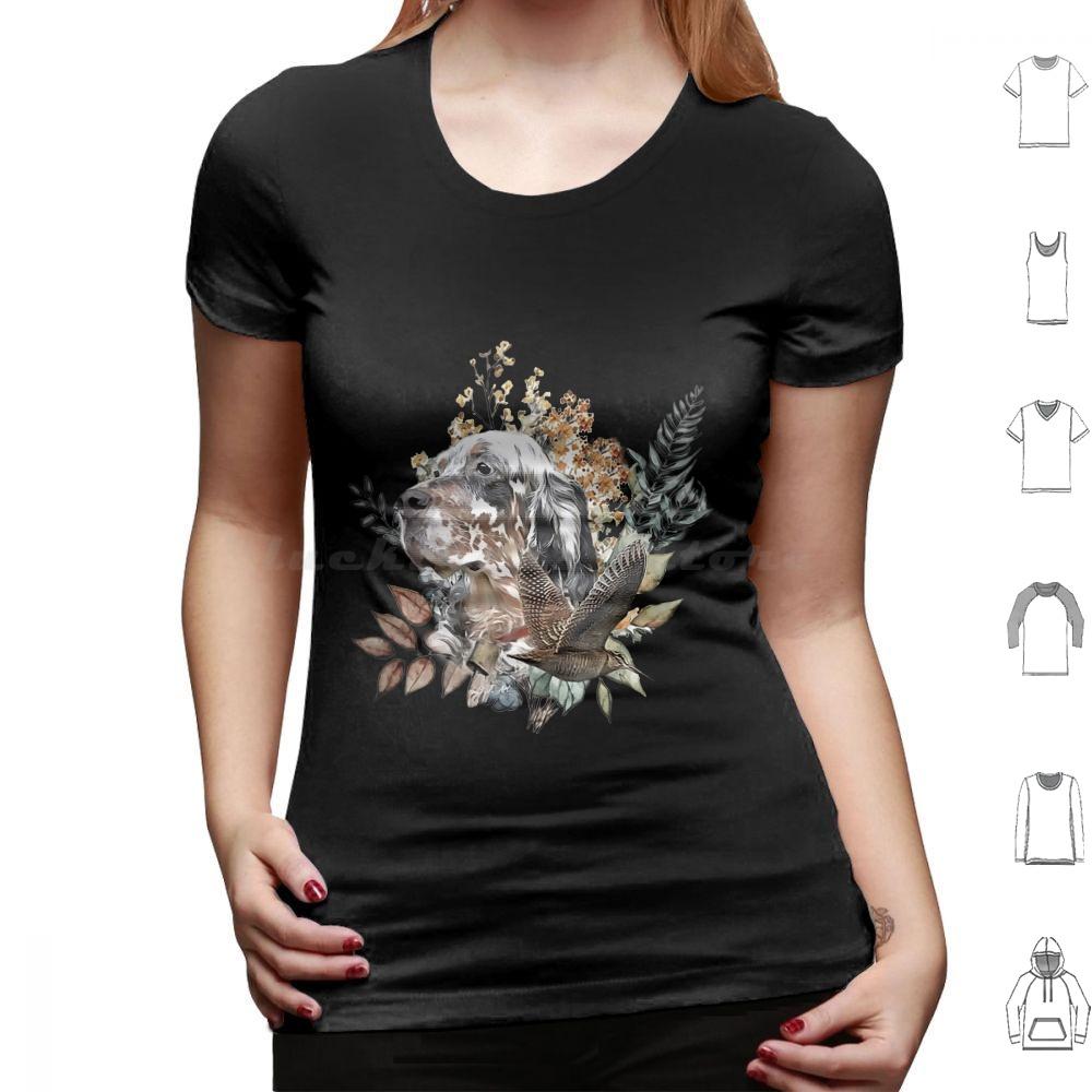 English Setter Woodcock Hunting Art T Shirt 6xl Cotton Cool Tee English Setter Woodcock Hunting Hunting Hunting Art Bird