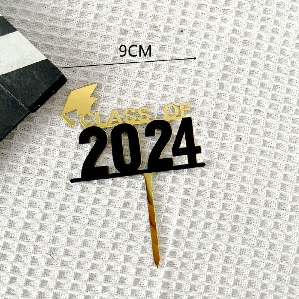 Třída 2024 Zavírače dortů promoce Dekorace dortů na promoce Party Dodávky