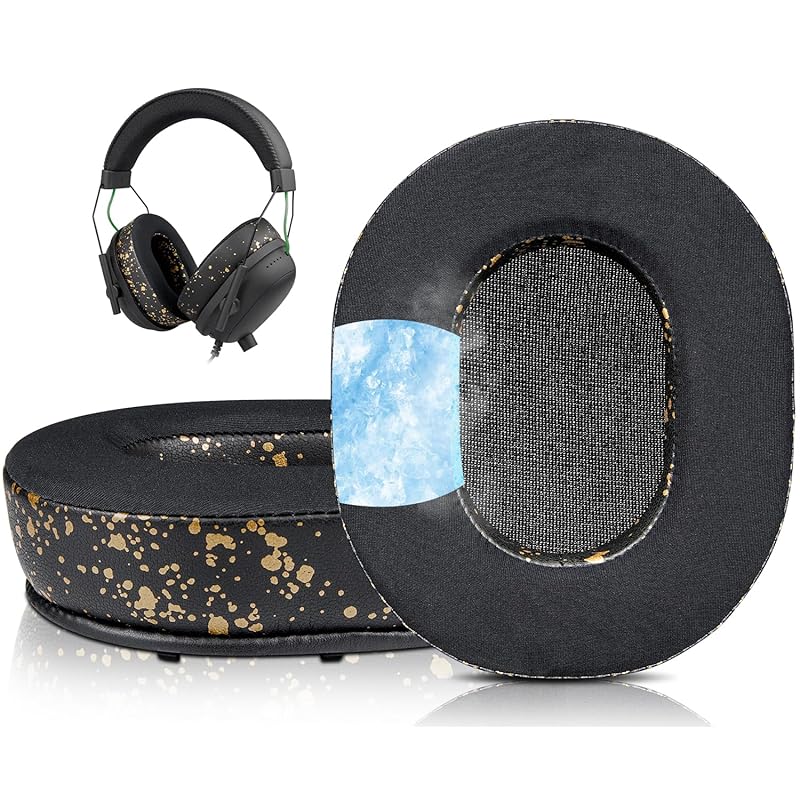 

SOULWIT cooling gel pad ear pads Razer BlackShark V2/BlackShark V2 Pro (Blackshark 2023 (Does not correspond to Edition) gaming headset for head pad