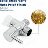 Chrome Finish Bidet T Adapter Solid Brass Tee Connector Premium Brass T Adapter  Handheld Toilet