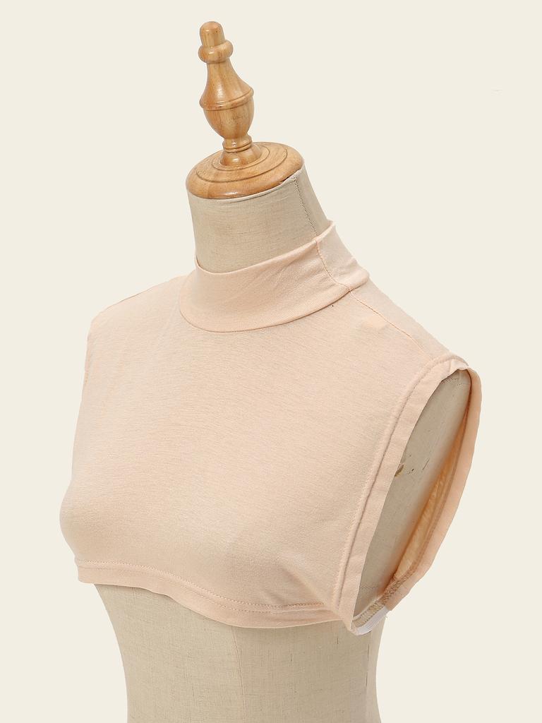 Soft Cotton Modal Inner Neck Cover Solid Color False Collar For Woman Mock Neck Half Top Detachable Collars Neck Free Size