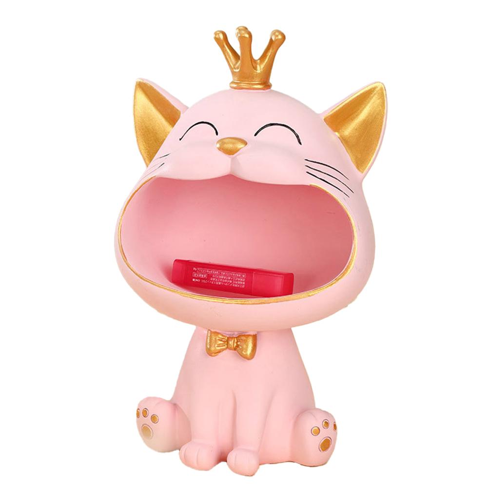 Fortune Cat Key Holder Big Mouth Lucky Cat Table Sculpture Living Room Decor Bedroom Sofa Side Living Room Home Decorations