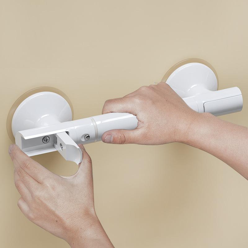 Drill‑Free Suction Bathroom Grab Bar Anti‑Slip Safety Handle for Elderly Toilet Shower Aid