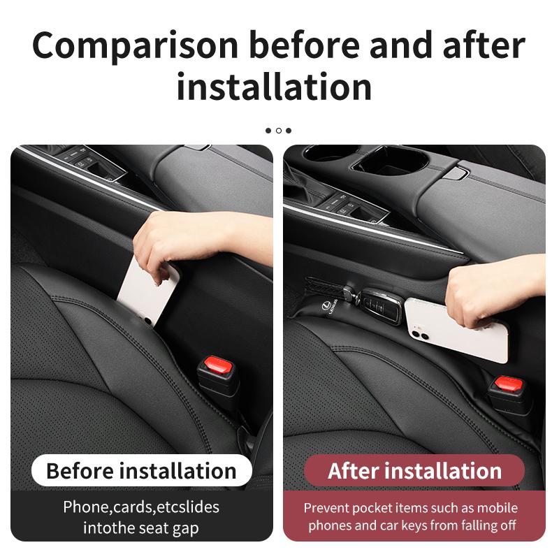 Car Seat Gap Filler Anti-Leak Filler Side Seam Plugs For Lexus UX250h RX450h CT200h RX400h NX300h RX350 RX300 IS220h IS300 ES GS