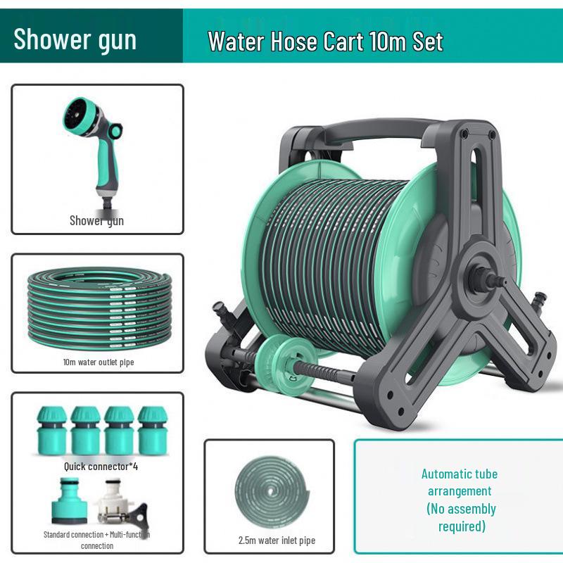 High-Pressure Car Wash Spray Head with Brush & Soft Hose