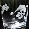 Official Direct Sales from Taiburo Edo Kiriko Fuji and Cherry Blossoms Old Glass Gift Made In Japan Studio Mt. TB0036-33, Boxed,