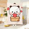 Kawaii Süß Cartoon B-Bubu D-Dudu Überwurf Leichtgewicht 240g Flanelldecke Weich Hautfreundlich für Sommerliche Kühlung