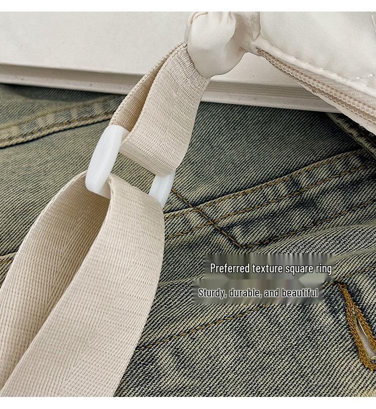 Autumn/Winter 2025 Large Casual Nylon Dumpling Bag - Versatile Crossbody & Single Shoulder Commute Tote for Women.