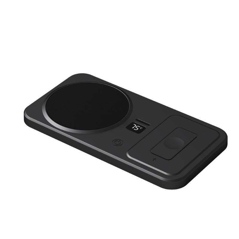 

Multifunctional Cup Warmer Pad 22.5W Wireless Chargers 3 Heat Modes For Phone Watch Charging чёрный