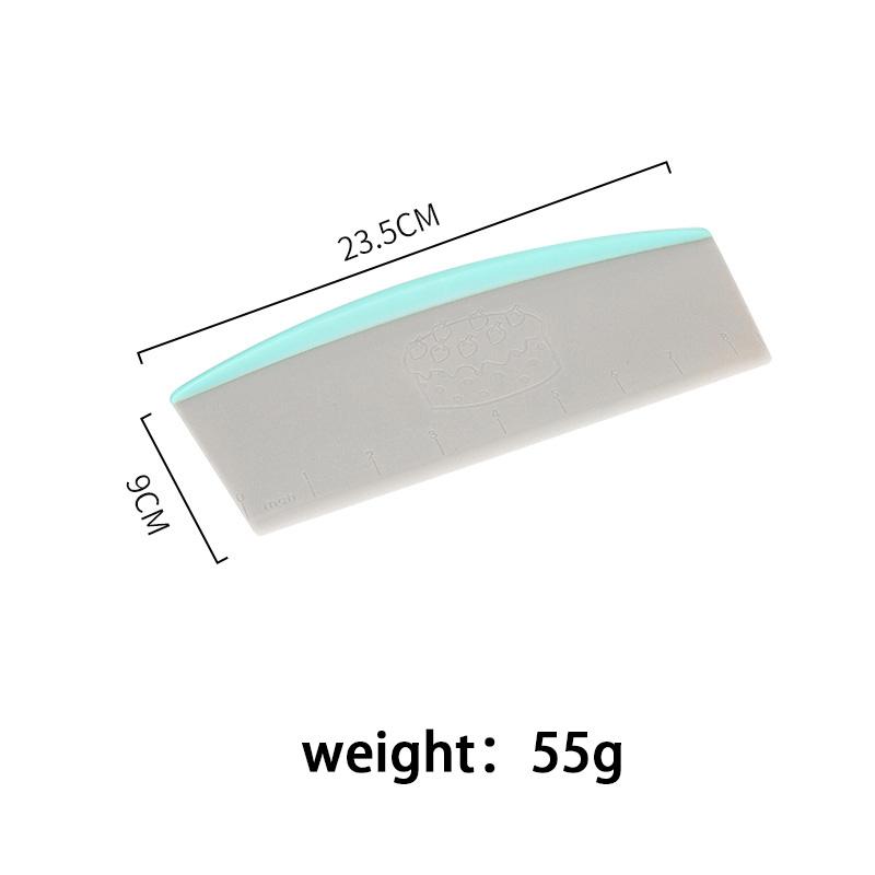 

9-дюймовый пластиковый резак для теста, скребки для пиццы, шпатель для крема, нож, скребок для теста, торта, масла, кухонный инструмент для кондитерских изделий белый