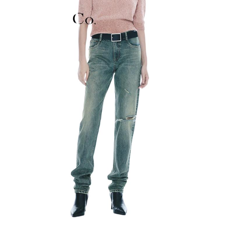 

MO&Co. Джинсы из состаренного хлопка серии NOIR M 27