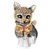 Exquisite Colorful Cat Metal Brooch Women's Men's Clothing Accessories Animal Brooches Children's Holiday Gift