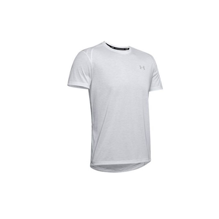 

Under Armour Running Straight Cut T-Shirt Men Tops Halo-Gray 1326579-014 M