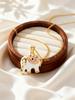 Cute Talisman Elephant Pendant Necklace for Women Girls Zircon O-Chain Necklaces Lucky Charms Elephant Accessories Gifts