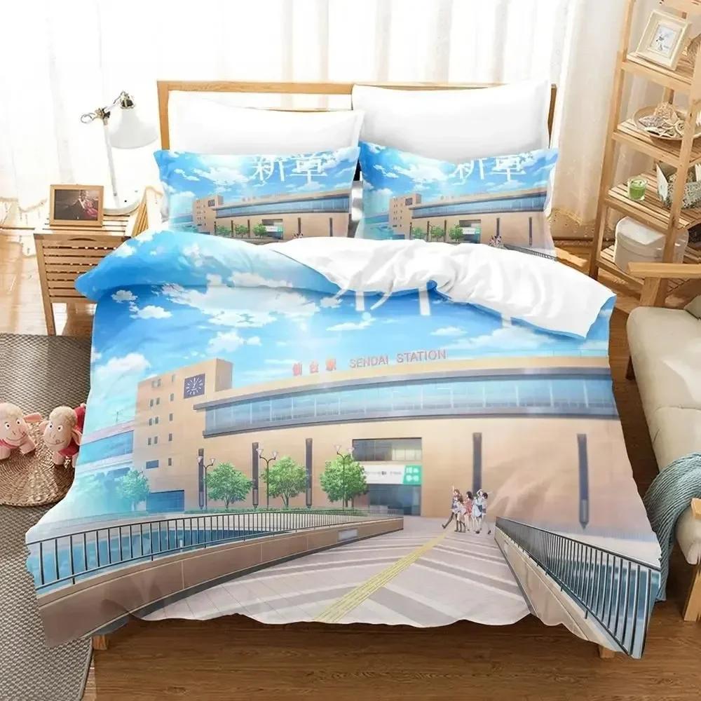 3D Print Anime Kawaii Wake Up, Girls! Bedding Set Single Twin Full Queen King Size Bed Set Adult Kid Bedroom Duvet cover Sets