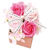 Poppy Nagoya Soap Bubble Artificial Flower 4 Rose Pink Flowers, Flowers, Flowers, Gifts, Presents, Box, Flowers, Roses, Box, Approx. 12cm, S-110,