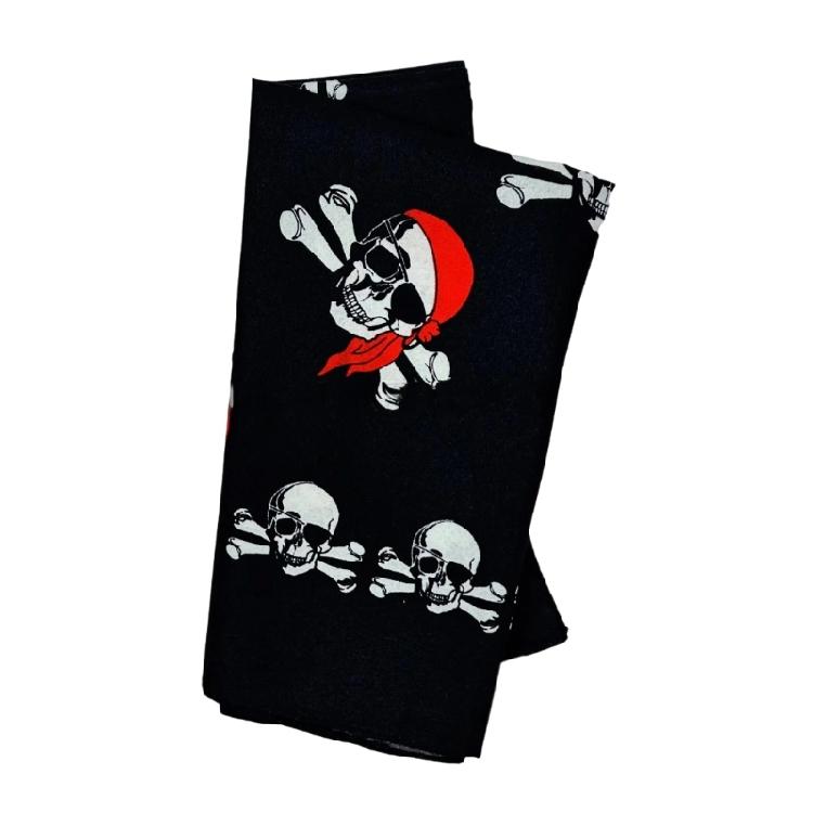 Compact Travel Bandana Skull Print Design Quick Dry Material For Adventure