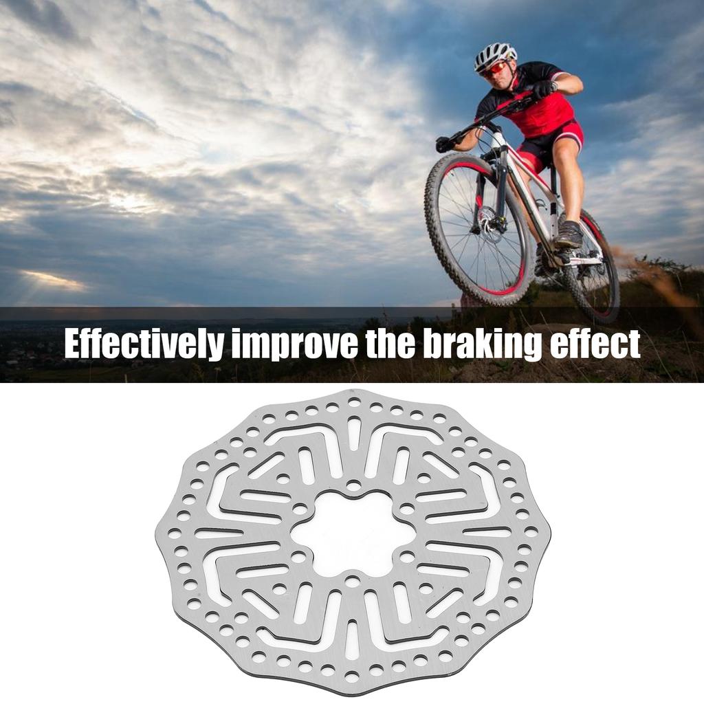 Bicycle Brake Disc Friction Effect Bicycle Disc Brake Rotor 6 Holes 140mm for Mountain Road Bicycle and Other Kinds of Bike