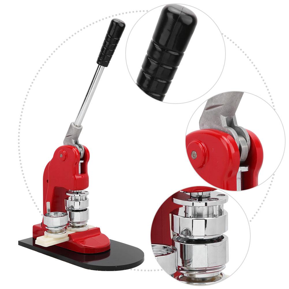Aluminum Alloy Button Maker 32mm Badge Button Making Machine with Consumables