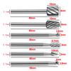 6pc High-speed Steel Woodworking Small Rotary File Grinding Head DIY Carpenter Polishing and Trimming Electric Tool Set