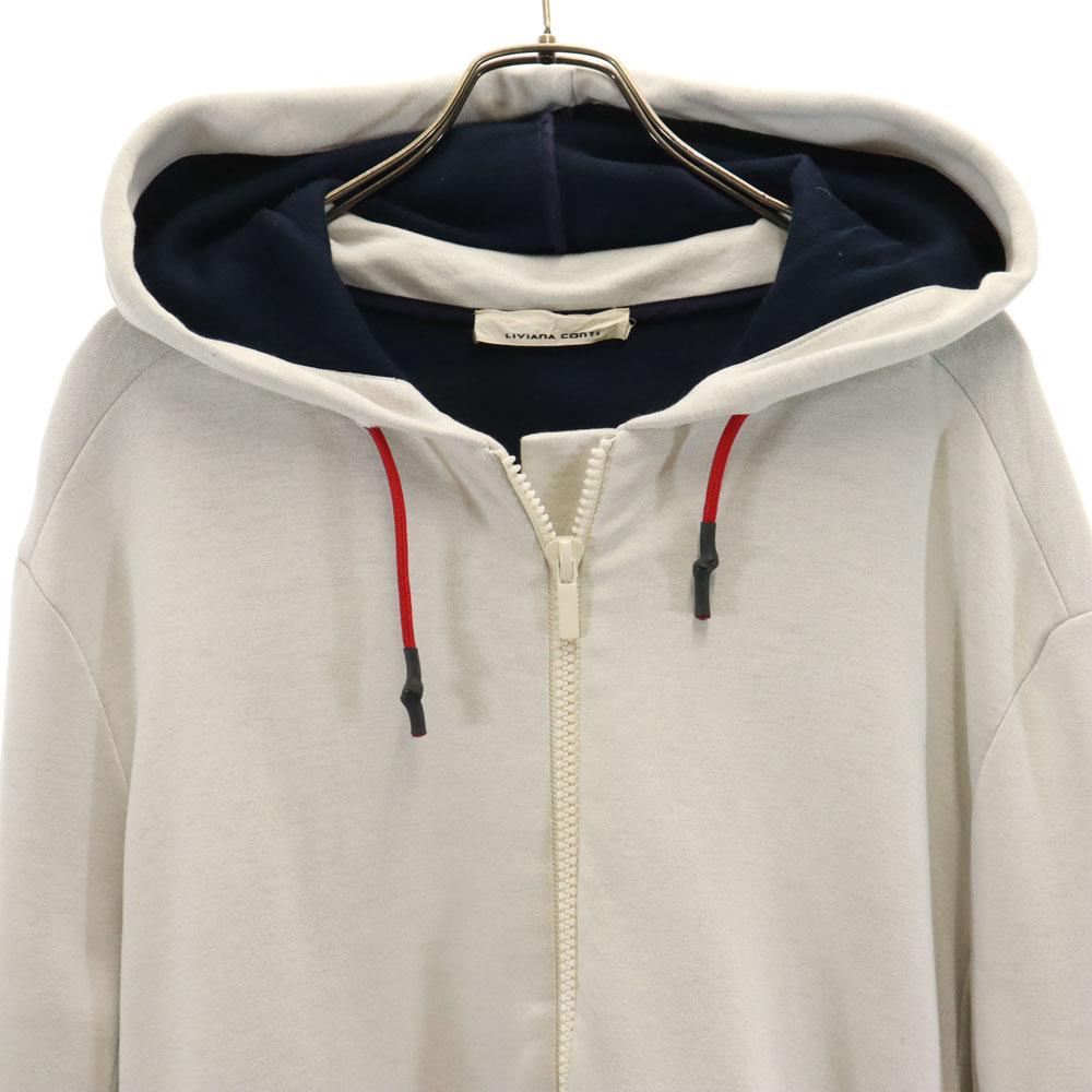 LIVIANA CONTI made in Italy Long sleeve Zip hoodie M Light gray Women Used