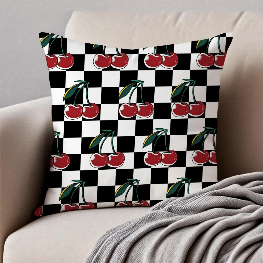 Cute Korean Fashion Brand KKirsh Cushion Cover Pillowcase Antidustmite Invisible Zipper Short Plush Sofa Cushion