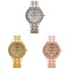 Fashion Womens Quartz Watch With Diamond Accents 24h Calendar Waterproof For Gift